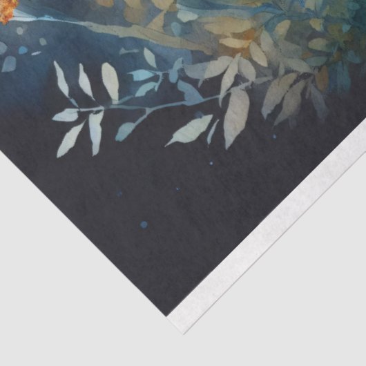 Moody Marigolds Waterverf Flowers Decoupage Tissuepapier (Detail)