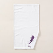 Moody Merry Christmas | Paarse dieppruimenboom Bad Handdoek (Handdoek)