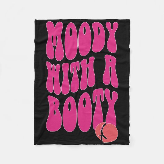 Moody met een buit fleece deken (Voorkant)