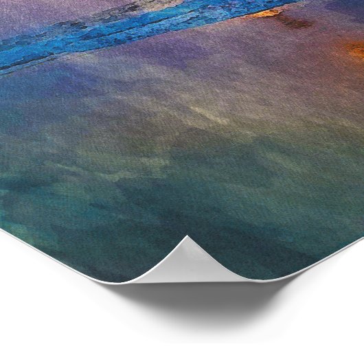 Moody misty sebe sunrise poster (Hoek)