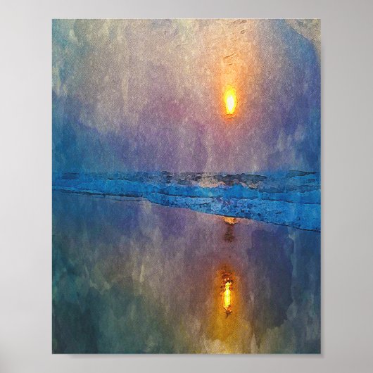 Moody misty sebe sunrise poster (Voorkant)