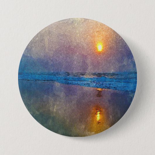 Moody misty sebe sunrise ronde button 7,6 cm (Voorkant)