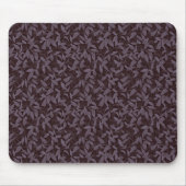 Moody Modern Chic Botanical Leaf Dark Paars Muismat (Voorkant)