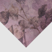 Moody Modern Floral Paarse-olievlek Tissuepapier (Detail)
