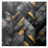 Moody Modern Mosaic Black ID1185 Tegeltje (Voorkant)