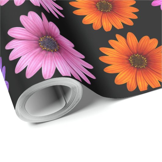 Moody Modern Winter Botanical KerstFloral Cadeaupapier (Rol Hoek)