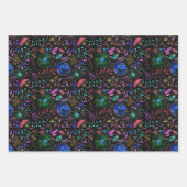 Moody Modern Winter Botanical KerstFloral Inpakpapier Vel (Voorkant 3)