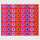 Moody Modern Winter Botanical Kerstrood Cadeaupapier (Vlak)