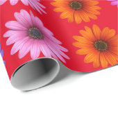 Moody Modern Winter Botanical Kerstrood Cadeaupapier (Rol Hoek)