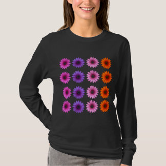 Moody Modern Winter Botanische Kerst Paarse S T-shirt