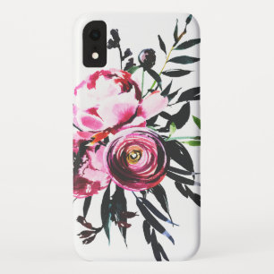 Moody Moody  Waterverf Pink Floral Case-Mate iPhone Case