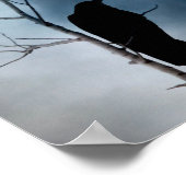 Moody Moon en Crow Poster (Hoek)