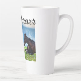 Moody Mountain Horses: Een fijne kunst reis  Latte Mok