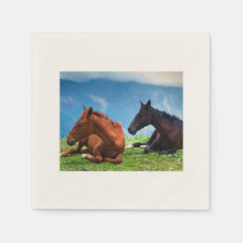 Moody Mountain Horses: Een fijne kunst reis  Servet