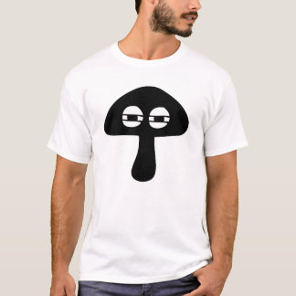 Moody Mushroom Face Silhouette Niet Grappig T-shirt