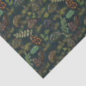 Moody Mushroom Forest Country Style Schattige Tissuepapier (Detail)