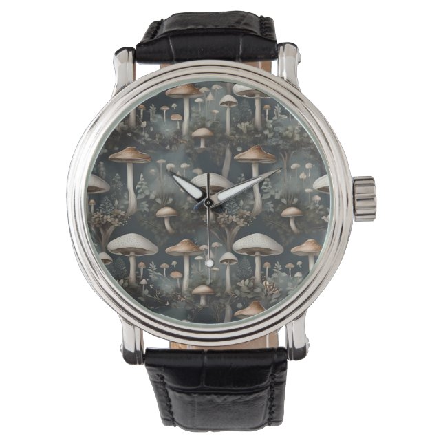 Moody Mushroom Forest Horloge (Voorkant)
