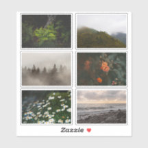 Moody Nature esthetiek, Fotografie Sticker Sheet