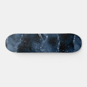 Moody Navy Agate | Dusty Royal Blue Jewel Tone Persoonlijk Skateboard (Horizontaal)