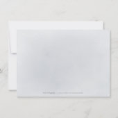 Moody navy miniem groen huwelijk uitstel kaart (Achterkant)