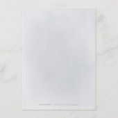 Moody navy minimale botanische bruinbruiloft informatiekaartje (Achterkant)