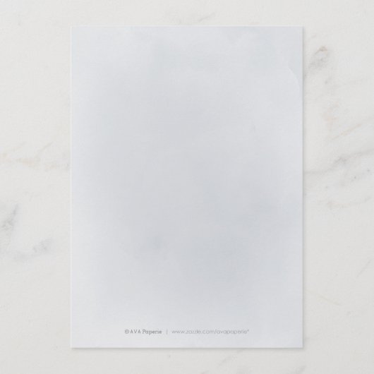 Moody navy minimale botanische bruinbruiloft informatiekaartje (Achterkant)