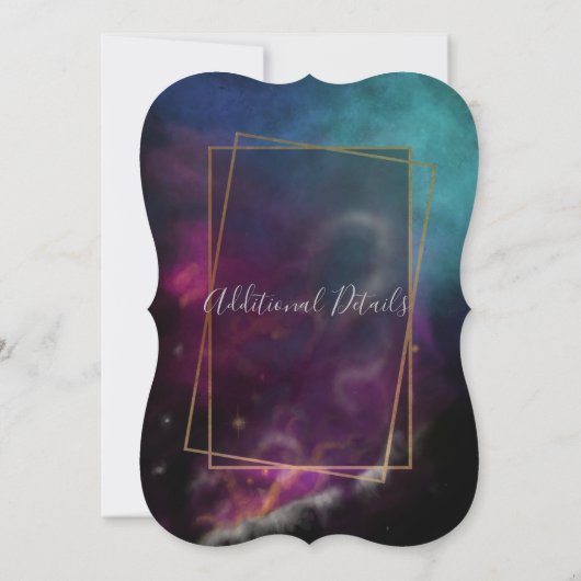 Moody Nebula van de uitnodiging van het huwelijk (Achterkant)