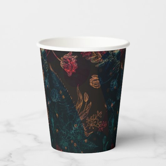 Moody Night Papieren Bekers (Achterkant)