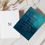 Moody Ocean Waterverf bruiloft uitnodiging