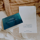 Moody Ocean Waterverf Dank u kaart