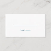Moody Ocean Waterverf Flat Wedding Place Card Plaatskaartje (Voorkant)