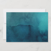 Moody Ocean Waterverf Horizontaal Vrijgezellenfees Kaart (Achterkant)