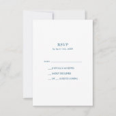 Moody Ocean Waterverf RSVP-kaart RSVP Kaartje (Voorkant)