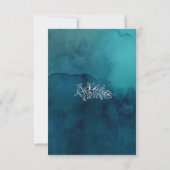 Moody Ocean Waterverf RSVP-kaart RSVP Kaartje (Achterkant)