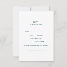 Moody Ocean Waterverf Song Request RSVP Card