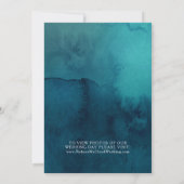 Moody Ocean Waterverf Uitstapaankondiging Kaart (Achterkant)