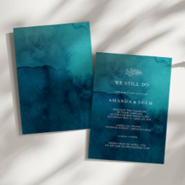 Moody Ocean Waterverf We doen nog steeds gelofte v Kaart