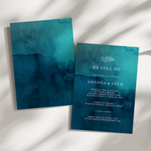 Moody Ocean Waterverf We doen nog steeds gelofte v Kaart