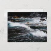 Moody ocean waves, art photo briefkaart (Voorkant / Achterkant)