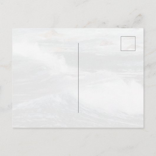 Moody ocean waves, art photo briefkaart (Achterkant)