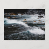 Moody ocean waves, art photo briefkaart (Voorkant)