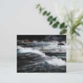 Moody ocean waves, art photo briefkaart (Staand voorkant)