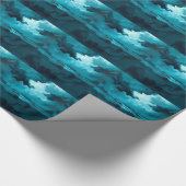 Moody Ocean Waves Under Stormy Sky – Abstract Seas Cadeaupapier (Hoek)