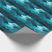 Moody Ocean Waves Under Stormy Sky – Abstract Seas Cadeaupapier (Hoek)