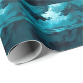 Moody Ocean Waves Under Stormy Sky – Abstract Seas Cadeaupapier (Rol Hoek)