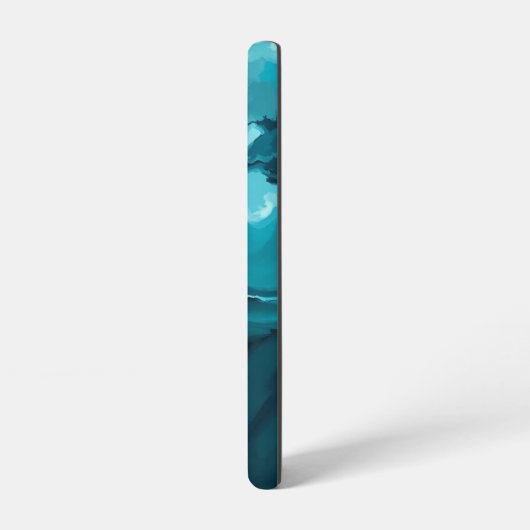 Moody Ocean Waves Under Stormy Sky – Abstract Seas Samsung Galaxy Hoesje (Linkerkant)