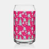 Moody Octopus With Christmas Lights Red Blikvorm Glas (Achterkant)