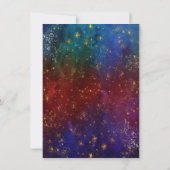 Moody Ombre | Donkere Jewel Tone repesal Dinner Kaart (Achterkant)