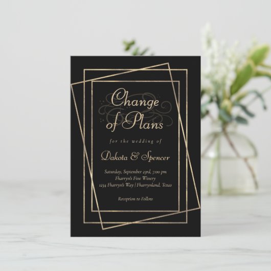 Moody Ombre| Doodse tone wijziging van plannen huw Kaart (Staand voorkant)