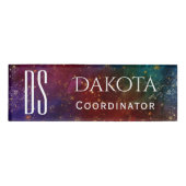 Moody Ombre | Monogram Psychedelic Grunge Stardust Naambadge (Voorkant)